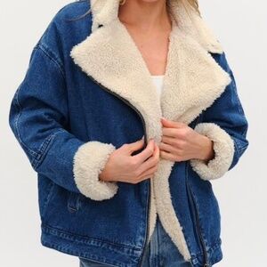 Six Fifty Williston jacket denim with sherpa